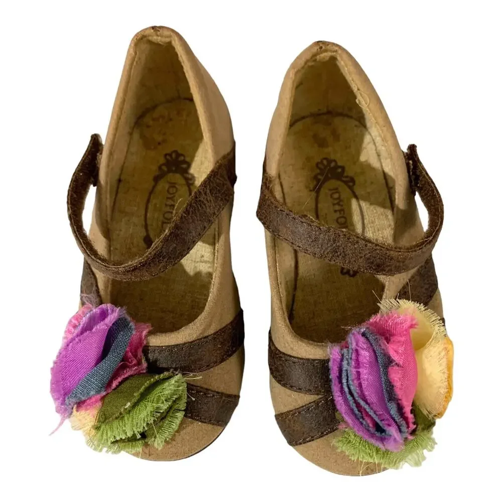 Joyfolie Flower Strappy Flats
